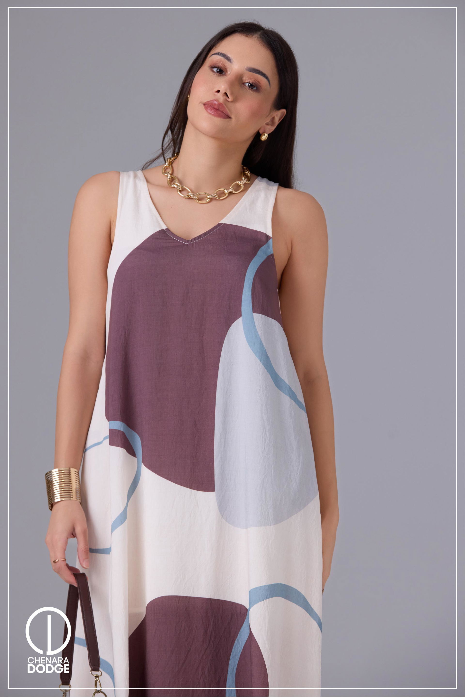 ZION V NECK MAXI DRESS