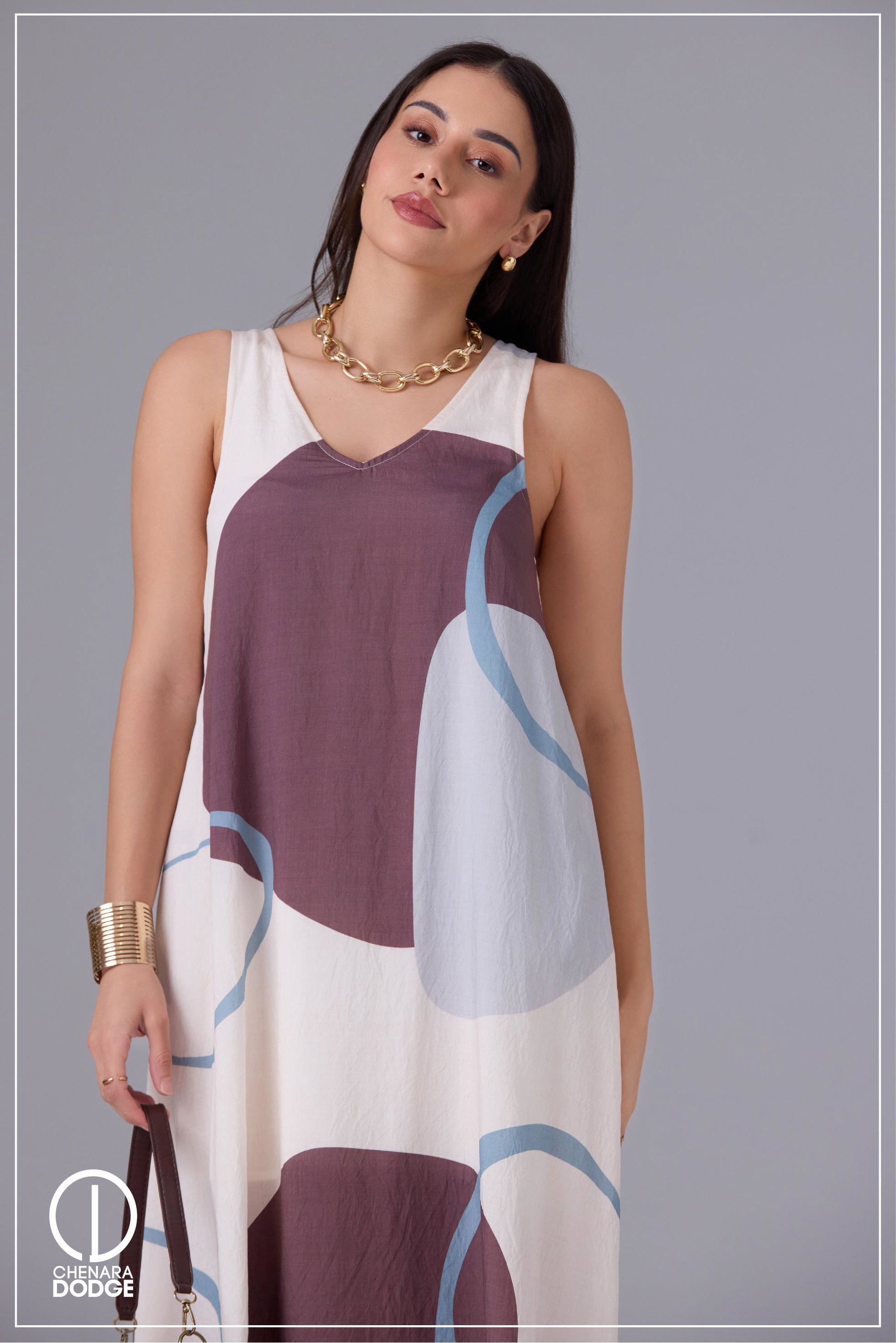ZION V NECK MAXI DRESS