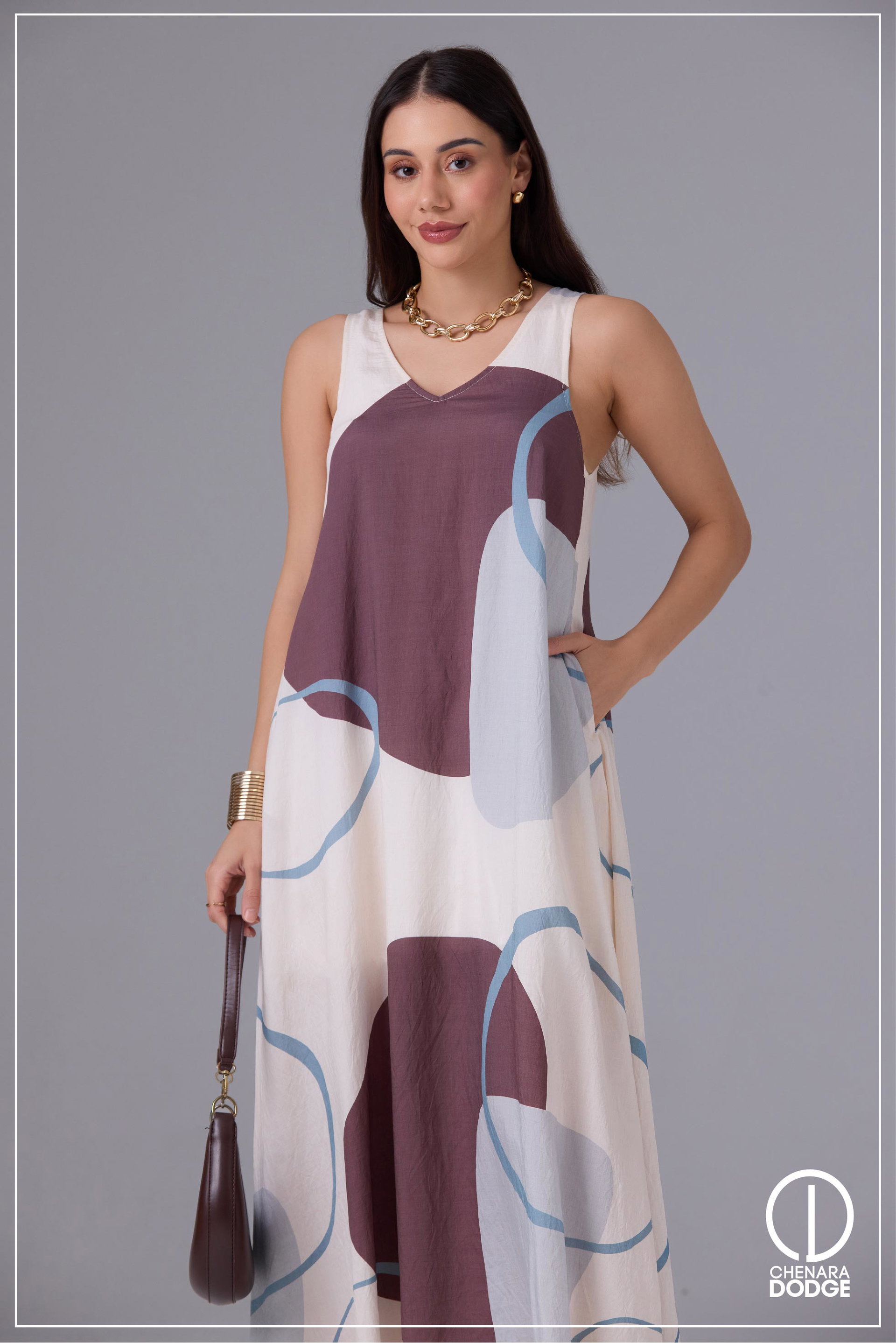 ZION V NECK MAXI DRESS