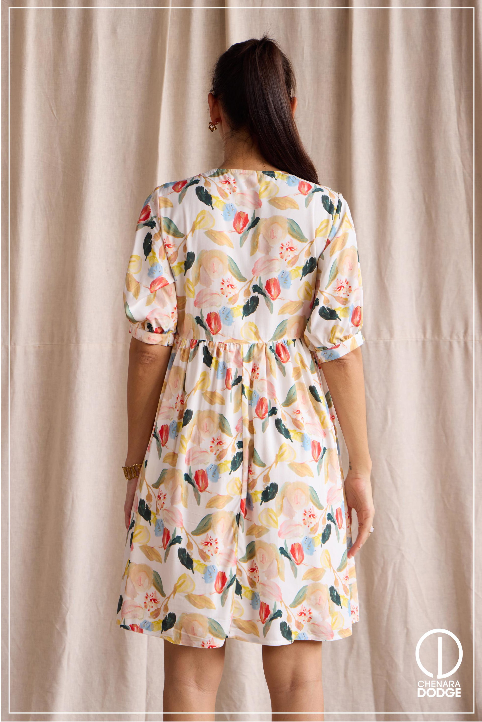 ZOEY V NECK MINI DRESS