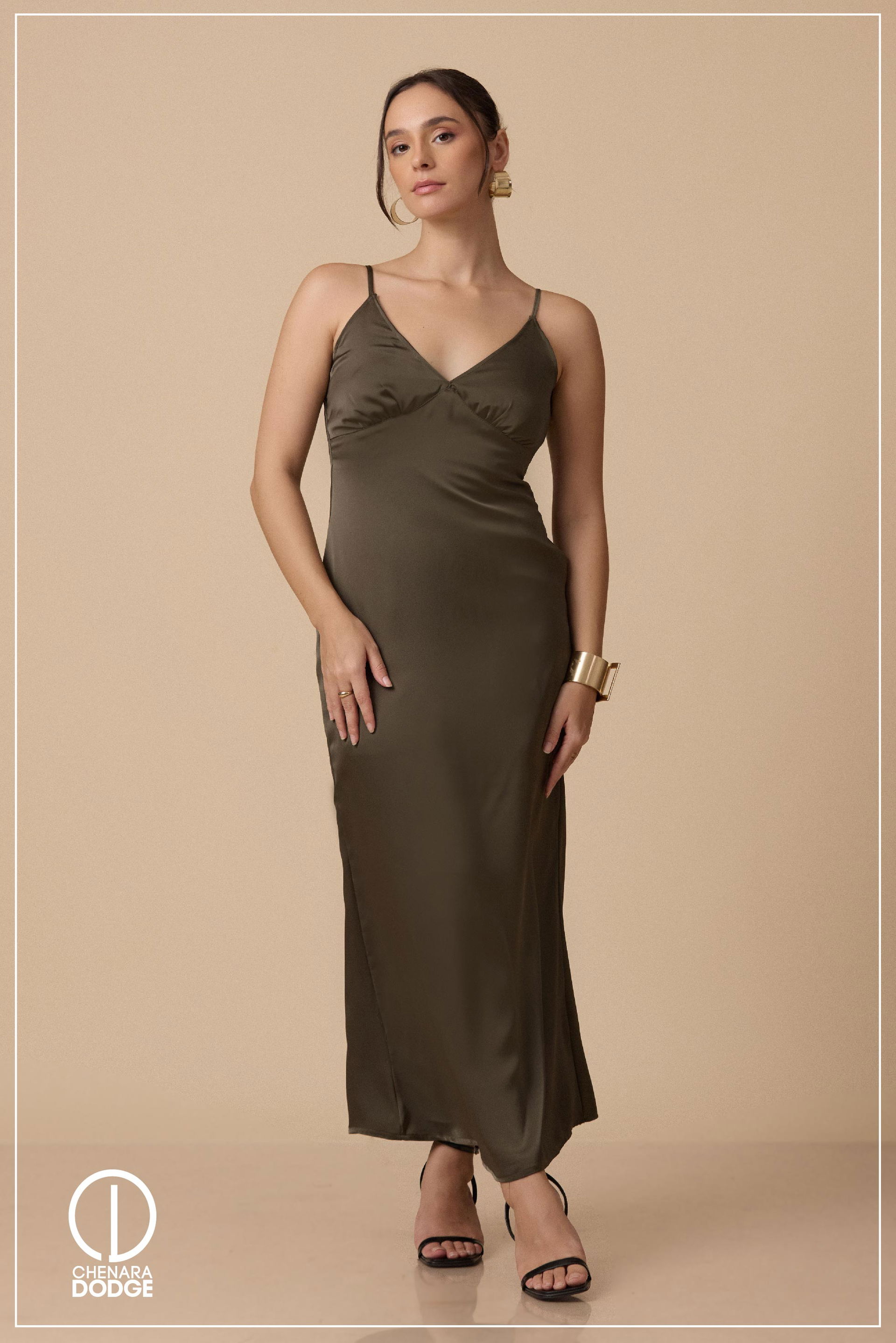 ZOYA V-NECK MAXI DRESS