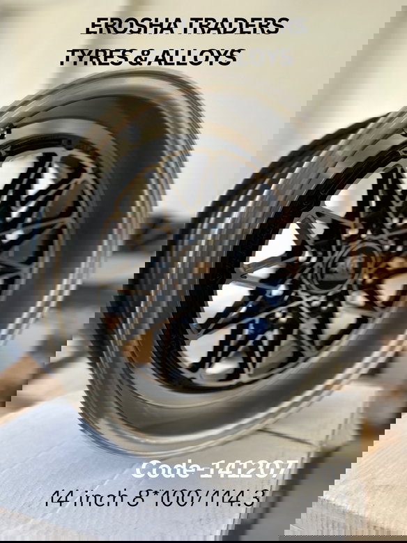 ALLOY WHEELS 14*7 8*100/114.3 ET0 CB73.1 BLACK MACHINE FACE AND LIP