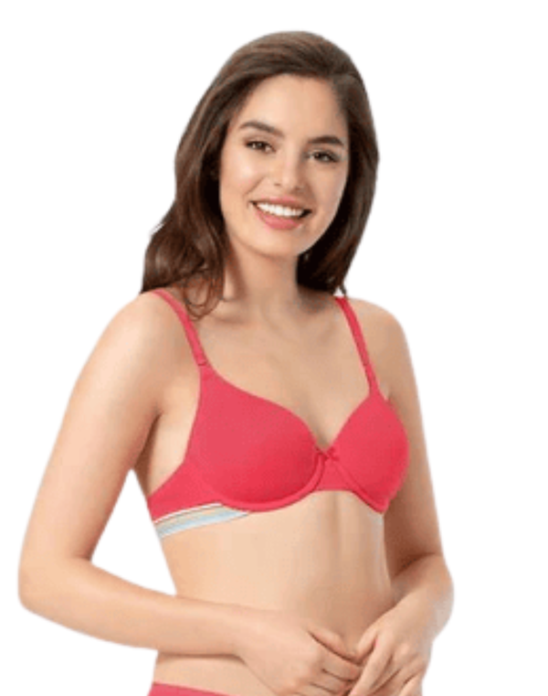 Amante Sassy Stripes Bra - Azalea