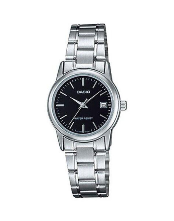 CASIO ANALOG BLACK DIAL WOMEN'S WATCH