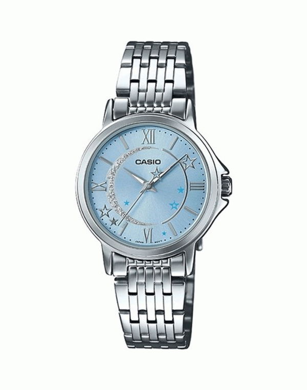 CASIO BLUE DIAL ANALOG QUARTZ WOMEN'S WATCH