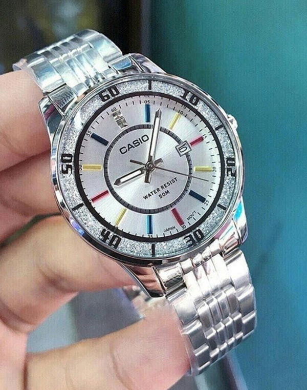 CASIO ENTICER SILVER WOMEN'S WATCH