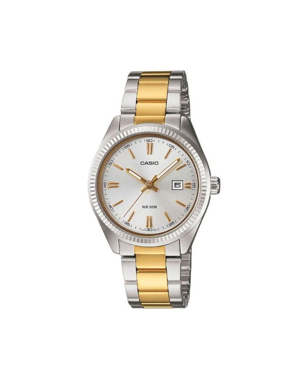 CASIO Enticer Date Two Tone Chain Women's Watch