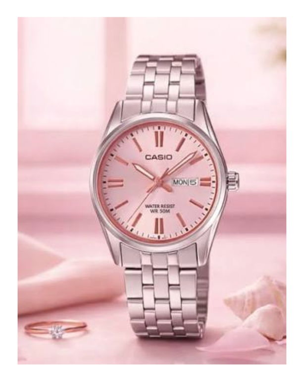 CASIO Enticer Day Date Chain Women's  Watch