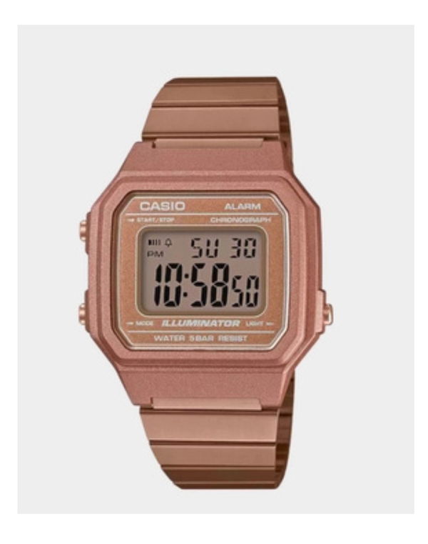 CASIO Vintage Digital Dial Unisex Watch Rose Gold