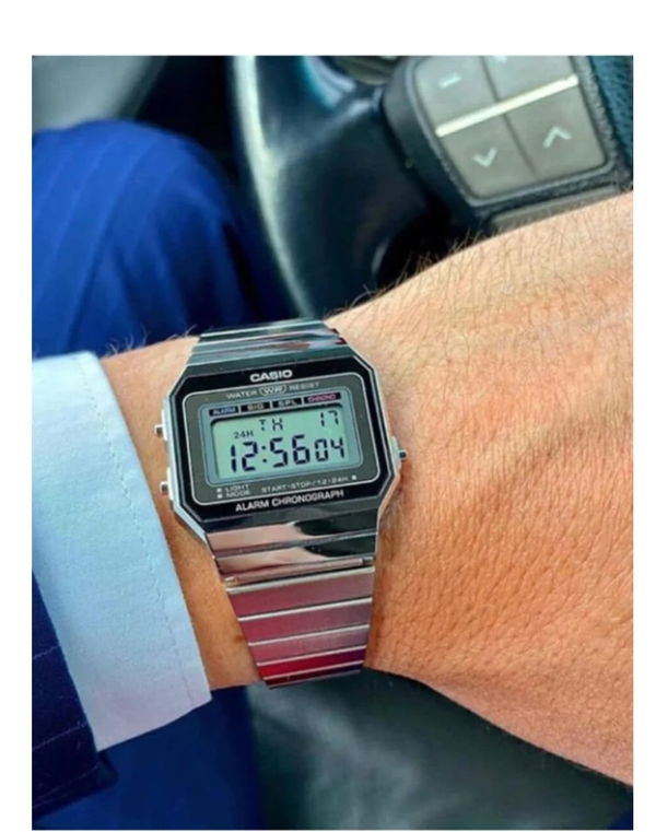 CASIO Vintage Retro Alarm Chronograph Stainless Steel Bracelet Unisex Watches