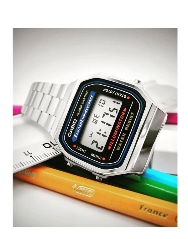 CASIO Vintage Silver Stainless Steel Bracelet Dial Men's / Unisex Watch