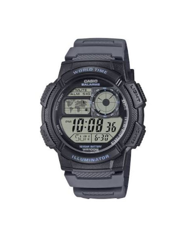 CASIO Youth Unisex Digital Black Dial Round Shape Watch