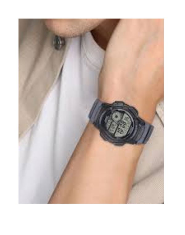 CASIO Youth Unisex Digital Black Dial Round Shape Watch