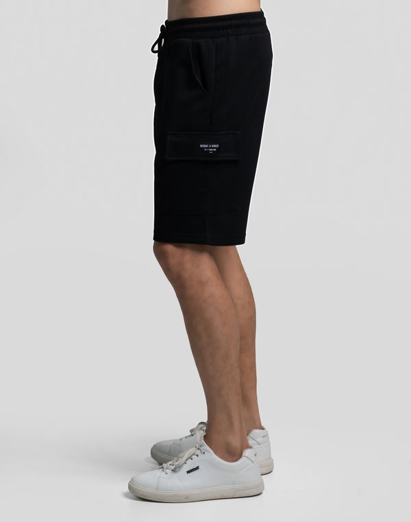 DEEDAT MNML WRLD Men's Regular Fit Short Black