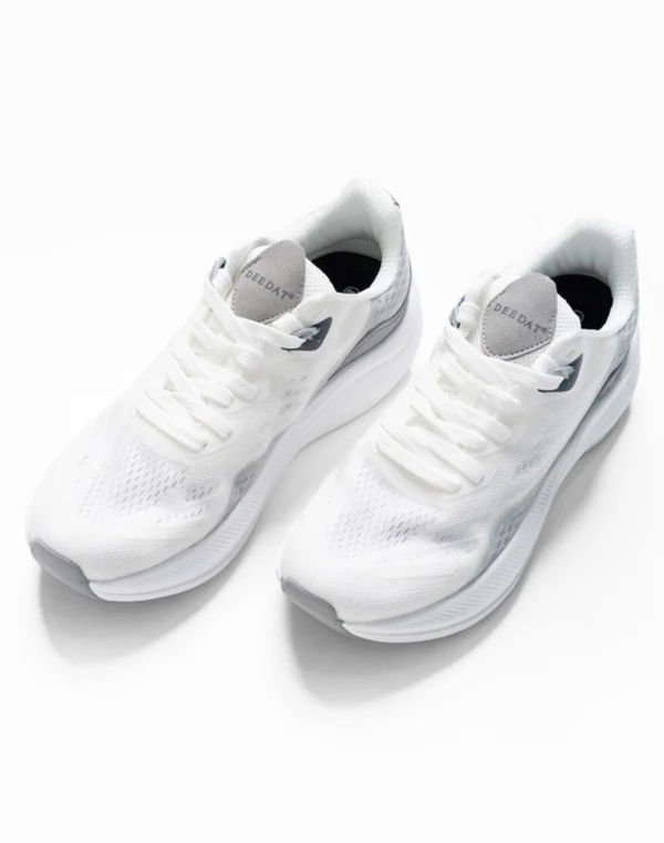 DEEDAT Men's Sports Running Shoe White