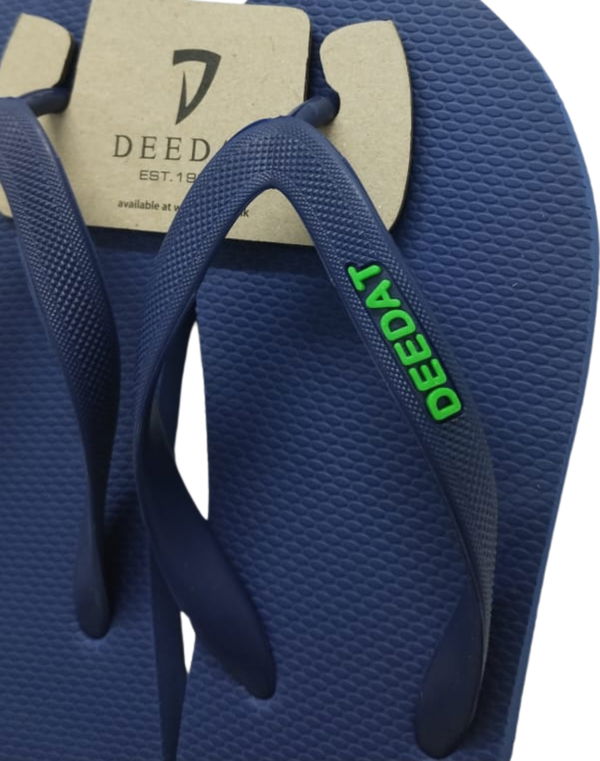 DEEDAT Men's V-Strap Flip Flops Navy