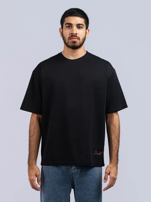 DEEDAT Men's Oversized T-Shirt Black