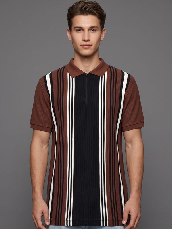 DEEDAT Men's Slim Fit Polo T-Shirt