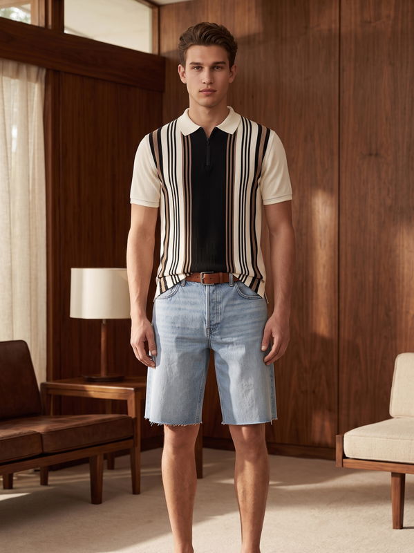 DEEDAT Men's Slim Fit Polo T-Shirt