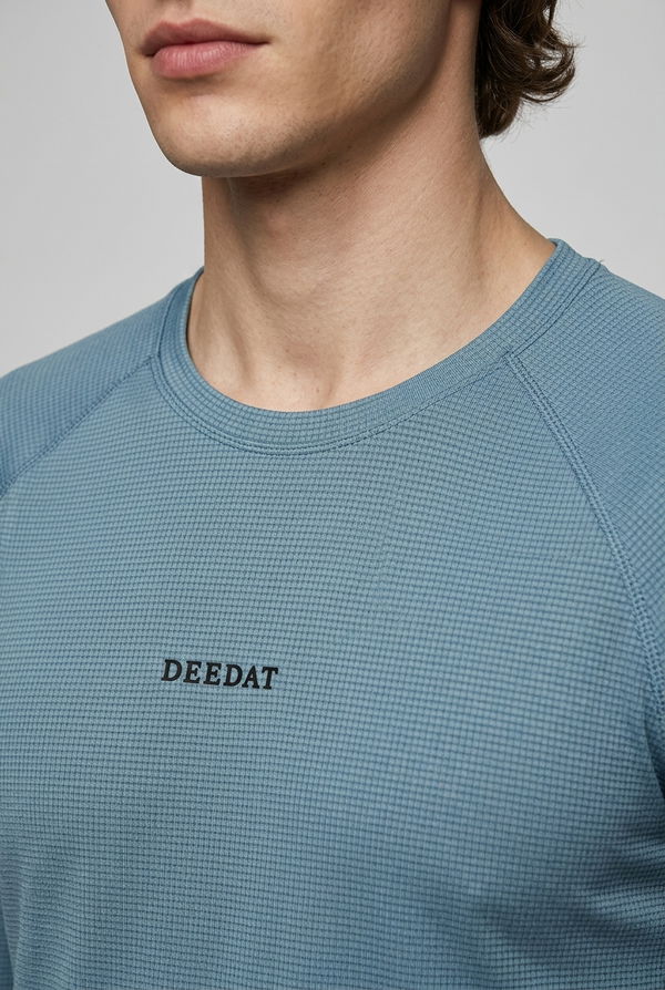 DEEDAT Men's Slim Fit Sports T-Shirt Blue
