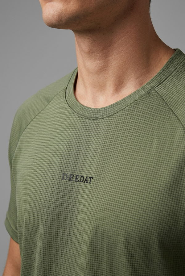 DEEDAT Men's Slim Fit Sports T-Shirt Green