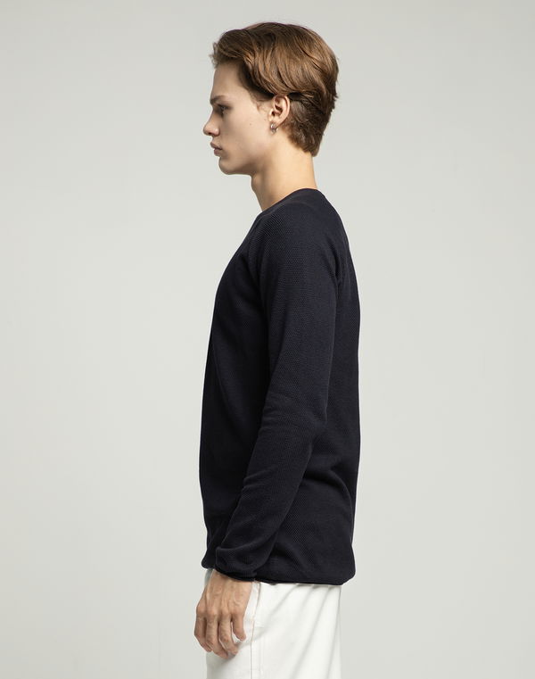 DEEDAT PORTOFINO Men's Oversized Popcorn T-Shirt Black