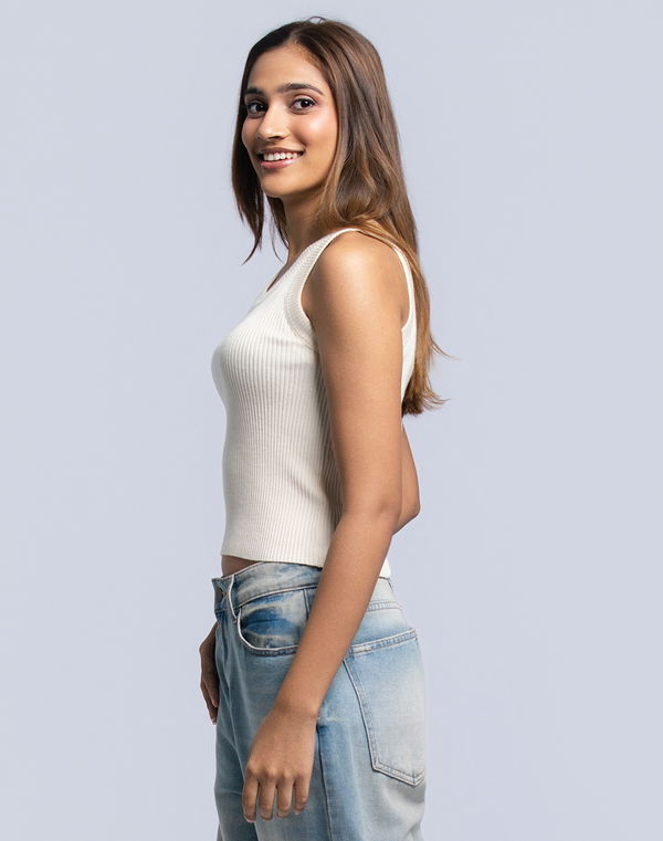 DEEDAT Women's Tank Top Beige