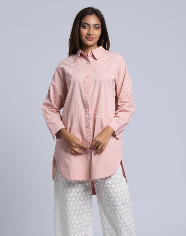 FIA MARIA Women's Emroidery Kurta Pink