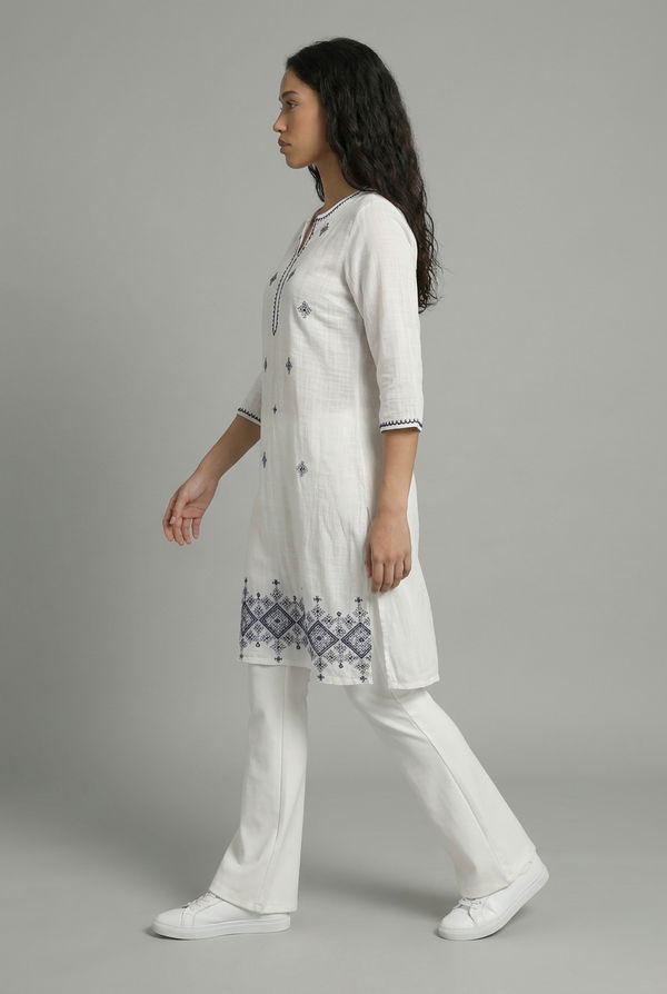 FIA MARIA Women's Kurta White