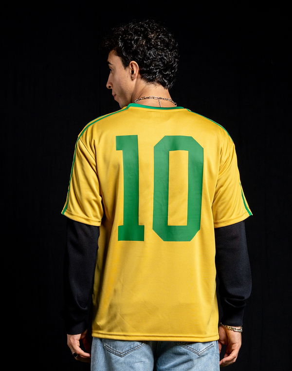Men's Oversized Football Fan Jersey – Brazil Edition