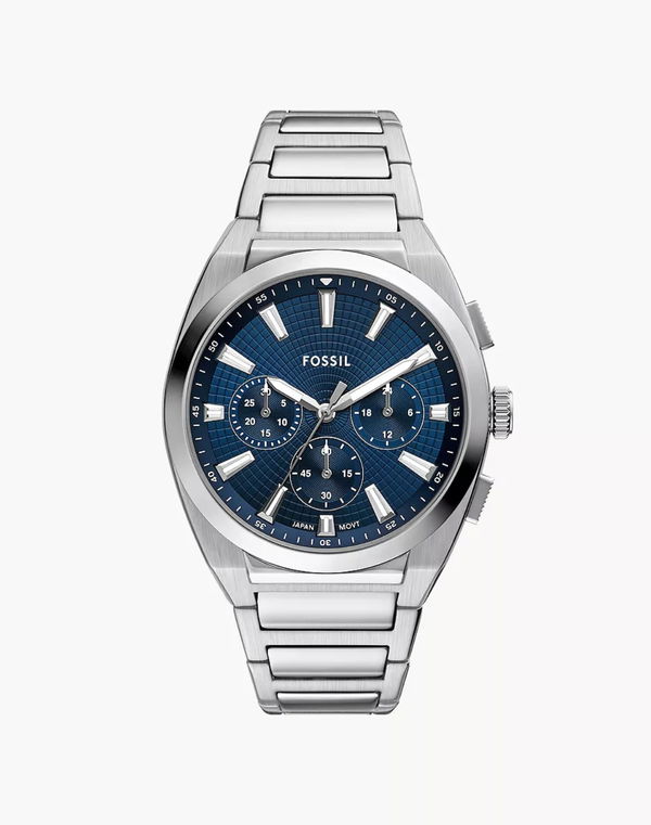 FOSSIL EVERETT CHRONOGRAPH QUARTZ BLUE DIAL MEN'S WATCH