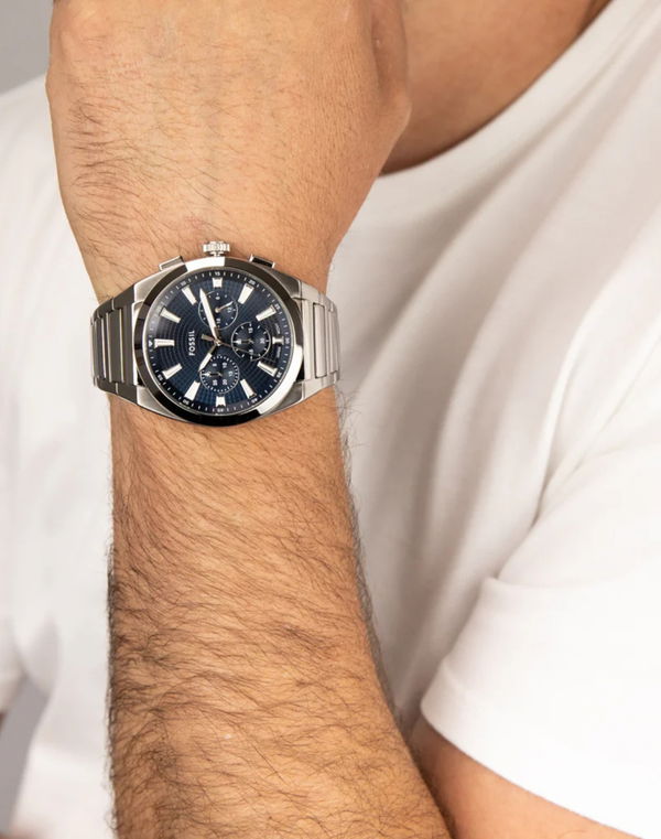 FOSSIL EVERETT CHRONOGRAPH QUARTZ BLUE DIAL MEN'S WATCH