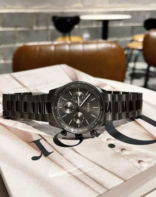 FOSSIL SULLIVAN MULTIFUNCTION SMOKE STAINLESS STEEL WATCH FOR MEN