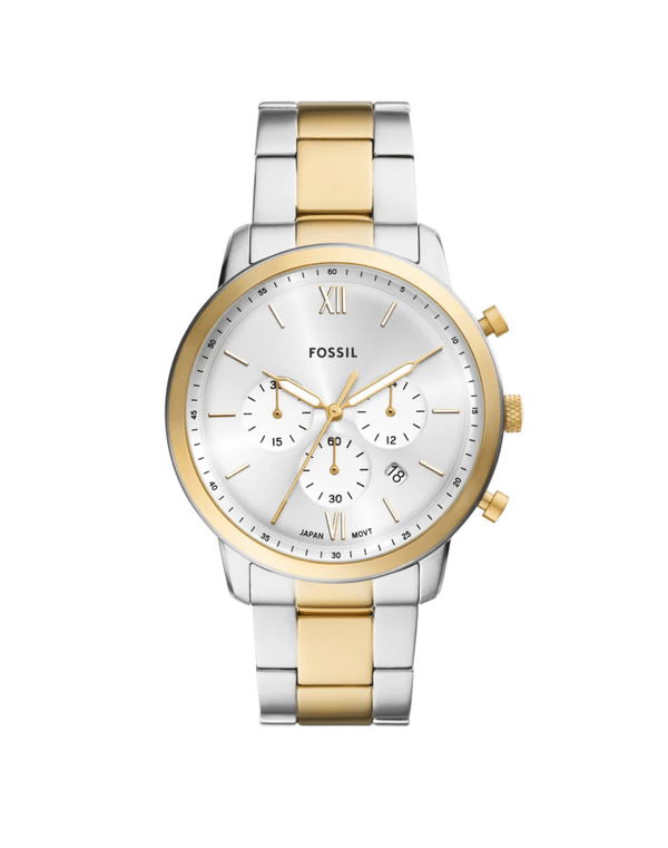  FOSSIL NEUTRA CHRONOGRAPH TWO-TONE STAINLESS STEEL WATCH FOR MEN