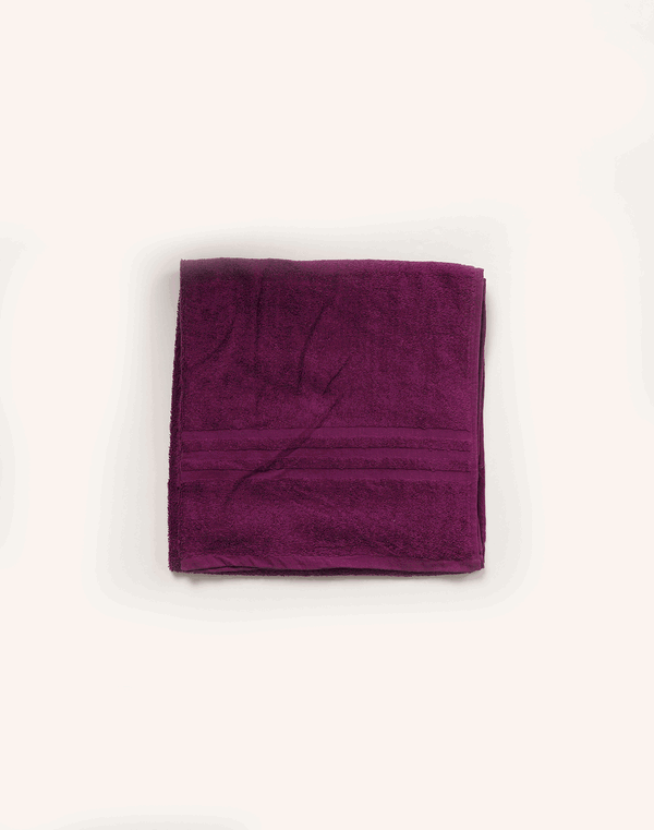 HOME & ME Cotton Bath Towel Purple 70 × 140 cm