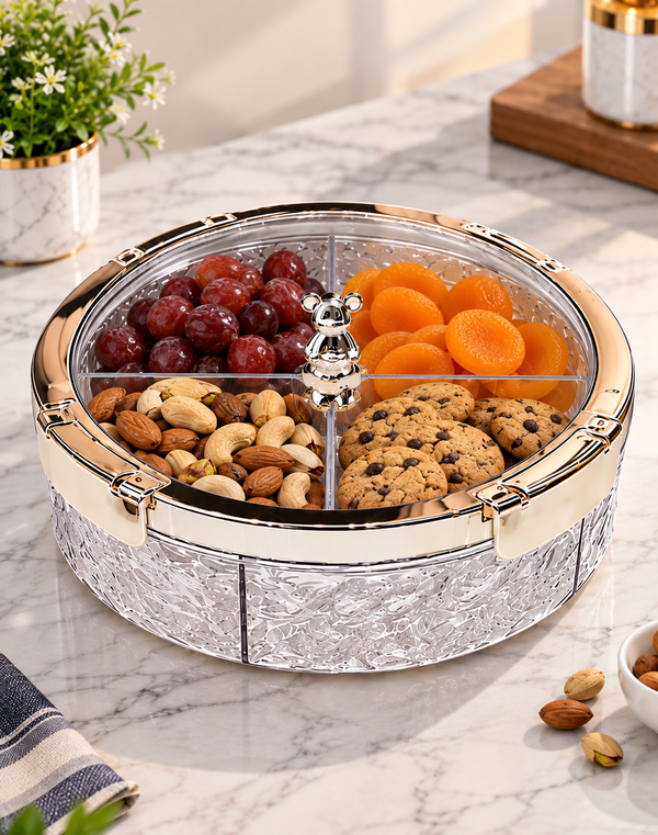 HOME & ME Plastic Divided Platter