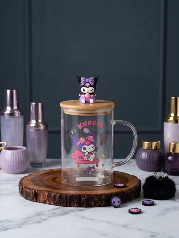HOME & ME Glass Cartoon Cup