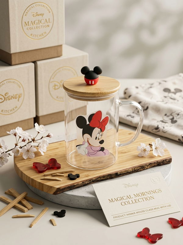 HOME & ME Glass Cartoon Cup