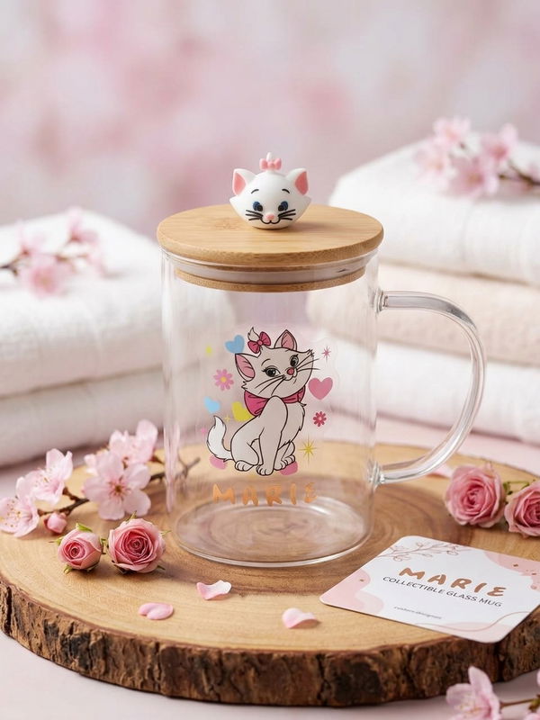 HOME & ME Glass Cartoon Cup