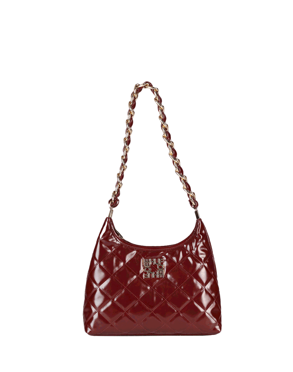 HUF & DEE Hobo Hand Bag Burgandy