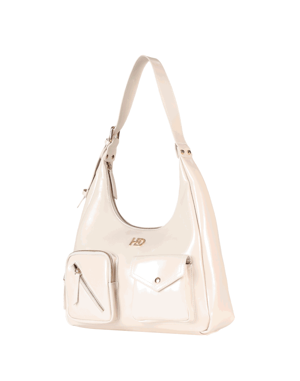 HUF & DEE Hobo Hand Bag Ivory