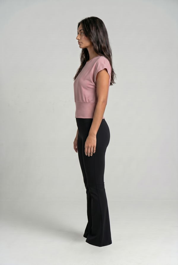 HUF & DEE LOUNGE LUXE Women's Regular Fit T-Shirt Salmon Pink