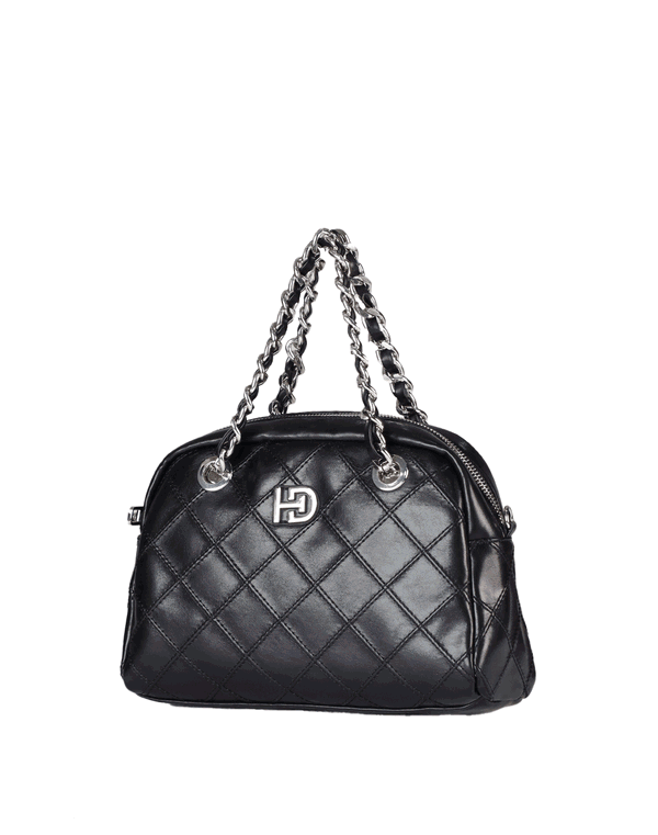 HUF & DEE Quilted Side Bag Black