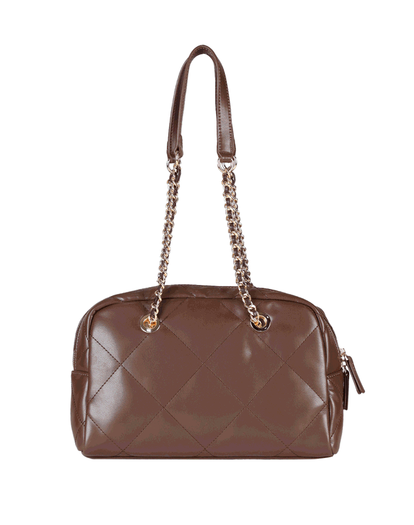 HUF & DEE Quilted Side Bag Brown