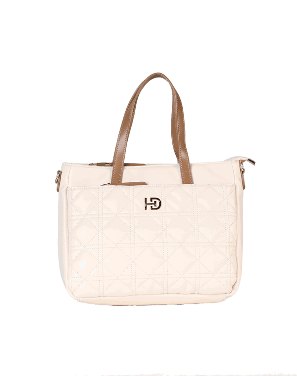 HUF & DEE Satchel Hand Bag Ivory
