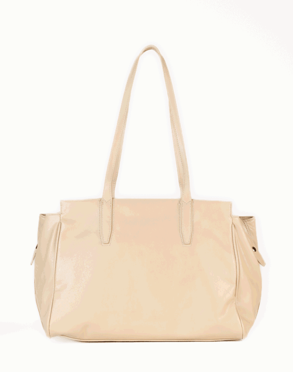 HUF & DEE Tote Hand Bag Beige