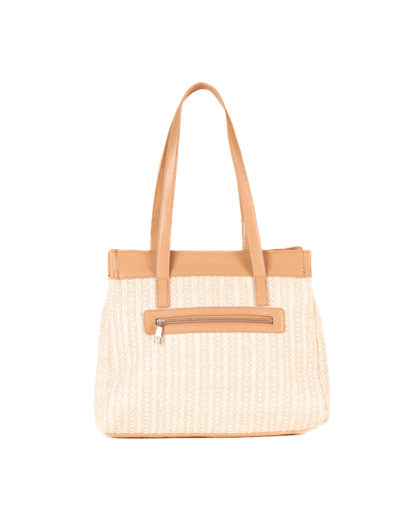 HUF & DEE Tote Hand Bag Beige