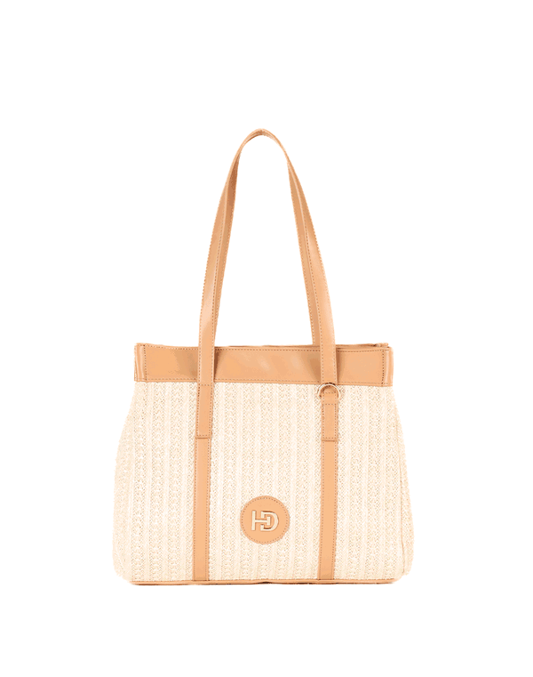 HUF & DEE Tote Hand Bag Beige