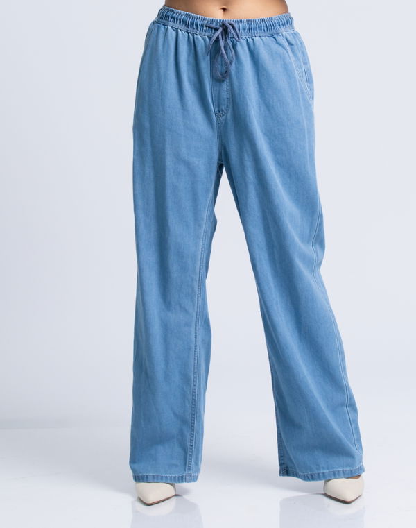 HUF & DEE Women's High Waist Jeans Light Blue