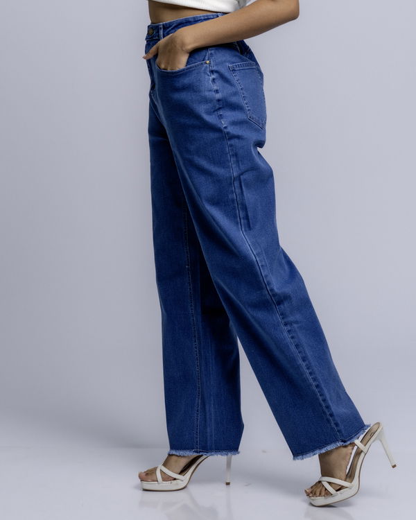 HUF & DEE Women's Straight Fit Jeans Light Blue